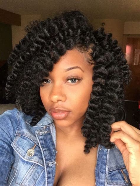 9. Curly, Medium Length Twists. Pay attention to the end