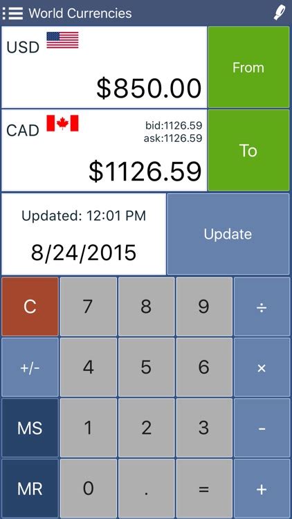 Currency Converter Conversion Calculator