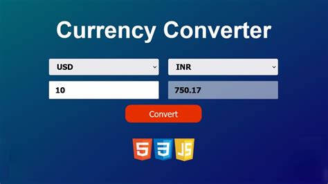 Currency Converter in JavaScript Invention tricks - YouTube