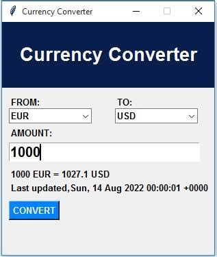Currency converter test cases.  Build a currency conversion application using a langua...