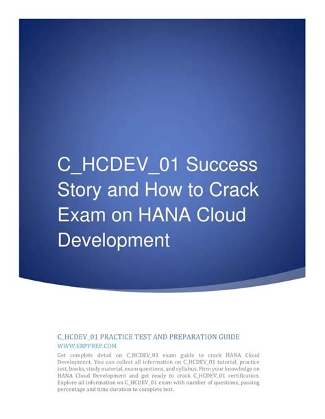 Current C_HCDEV_01 Exam Content