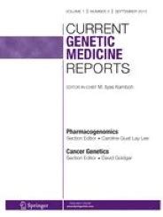 Current Genetic Medicine Reports citation style [Update 2024]