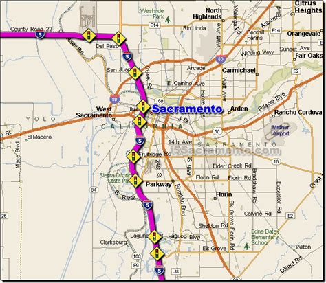 Current I-5 Sacramento California Road Conditions