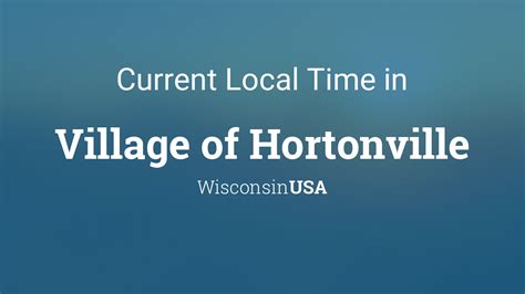 Current Local Time in Hortonville, Wisconsin, USA