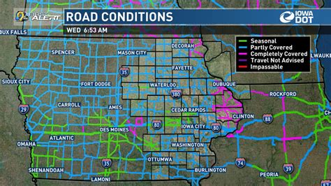 Current US 20 Waterloo Iowa Road Conditions