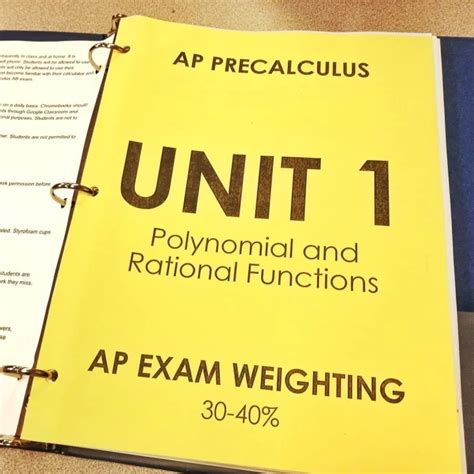 Current Unit PRECALCULUS