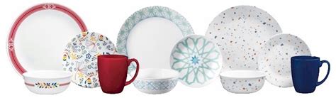 Corelle Bandhani provides that special spark to illuminate your dining experience and warm your table. A place setting of Corelle Bandhani includes: 10¼-inch Dinner Plate, 6¾-inch Appetizer Plate, 18-ounce Soup/Cereal Bowl, 11-ounce Stoneware Mug. Microwave and dishwasher safe. The Corelle Bandhani pattern was produced from 2012 to 2020.. 