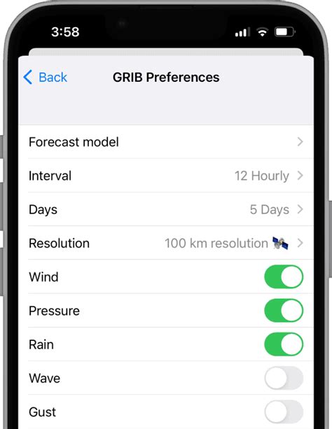 Current grib files.  Devices include PC Windows, PC Macintosh, Android smartpho...