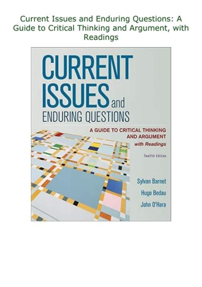 Current issues and enduring questions a guide to critical thinking and argument with readings 10e. - Briggs and stratton repair manual download 40777 throttle.