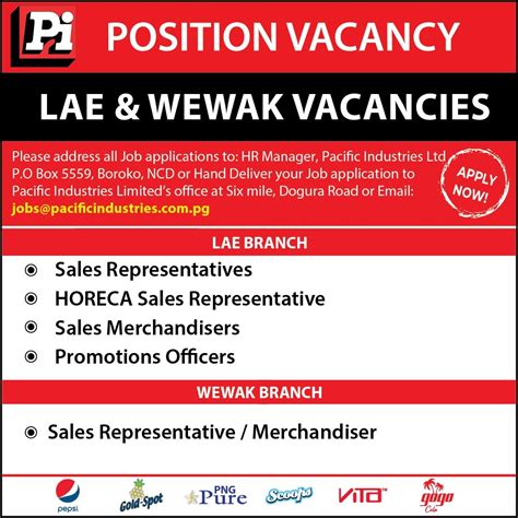 Current job vacancies in lae.  The positions are categorized, with references below.  See ...