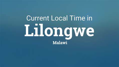 Current local time in Malawi - World Time Server