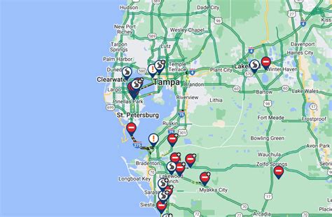 Current road closures tampa. .  ...