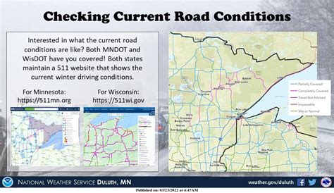 In Minnesota, visit 511mn.org for road conditions. In Wisconsin, visit 511wi.gov for road conditions. An advisory continues until noon in Ashland and Iron counties of northern Wisconsin:. 