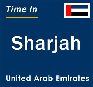 Current time in Sharjah, UAE. Local Time Zone. Time difference.