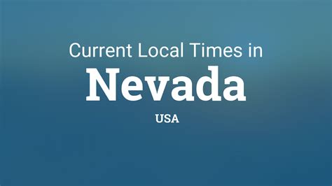 Current local time and geoinfo in Las Vegas, Nevada, United States . The Time Now is a reliable tool when traveling, calling or researching. The Time Now provides accurate (US network of cesium clocks) synchronized time and accurate time services in Las Vegas, Nevada, United States..