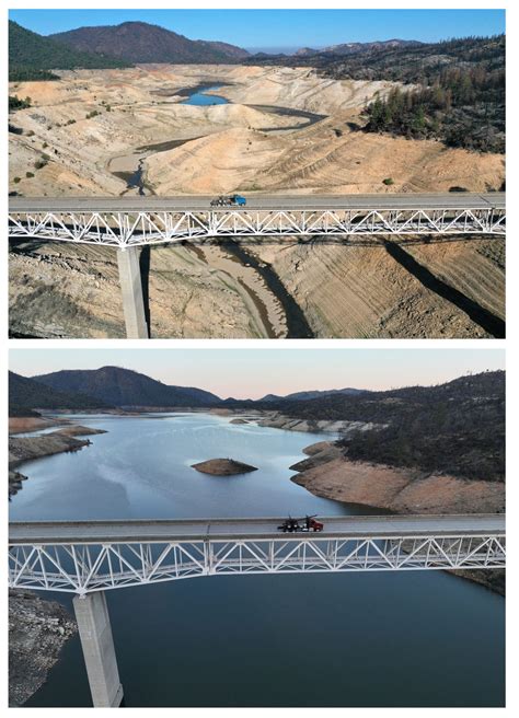 Our water system is a complex relationship between nature and manmade structures that move water. ... Current Lake Operations. Oroville’s reservoir is about 828 feet elevation and storage is approximately 2.53 million acre-feet (MAF), which is 71 percent of its total capacity and 115 percent of the historical average. ... reservoir levels, and …. 