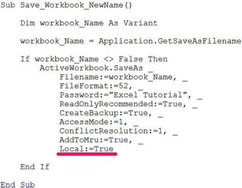 Current worksheet vba. SaveAs "C:\Users\path. Close ' Clean...
