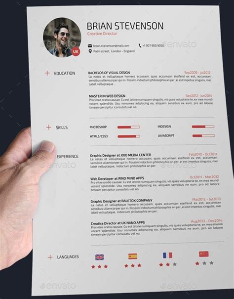 Curriculum Vitae Photoshop Template