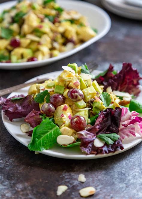 Curried Chicken Salad with Grapes