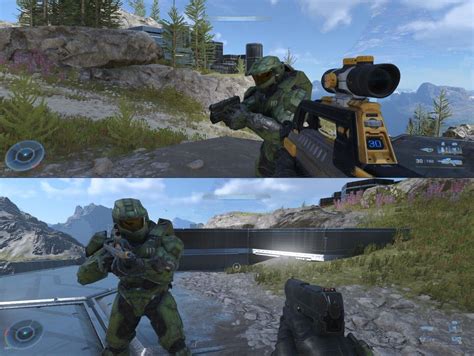 Cursed halo split screen.  Loading screen needs to be closed manually by toggling th...