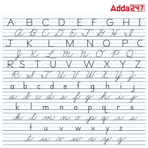 Cursive Alphabet A To Z
