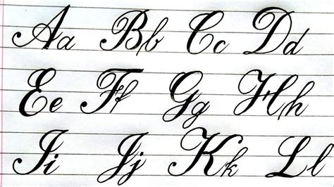 Cursive Alphabet A To Z Capital And Small