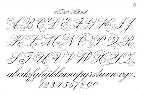 Cursive Alphabet Fancy