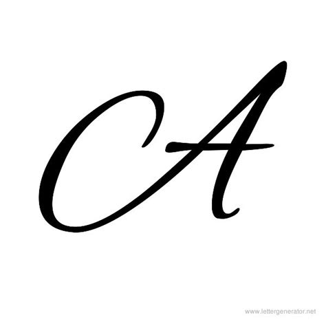 Cursive Alphabet Gallery Free Printable Alphabets LETTER GENERATOR NET