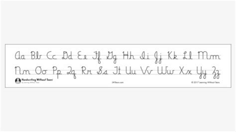 Cursive Alphabet Strip