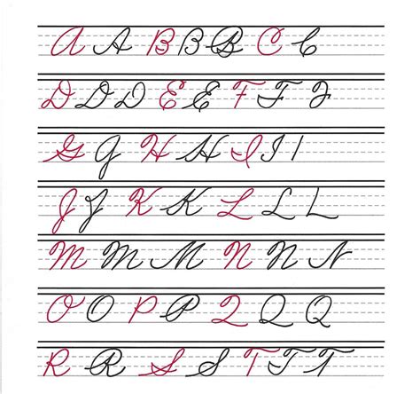 Cursive Alphabet Variations