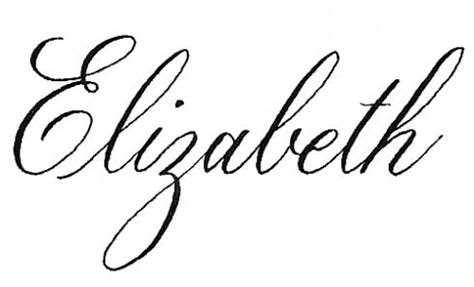 Cursive Elizabeth