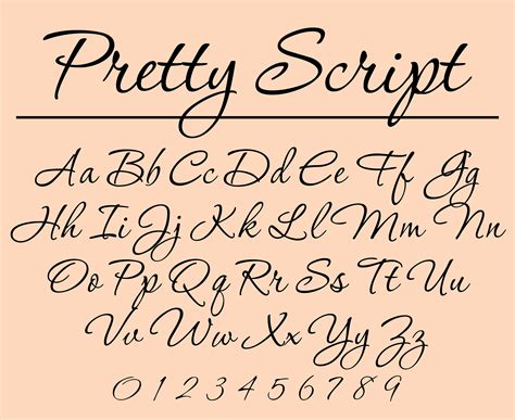 Cursive Font Cursive Letterscursive Writing Fontscursive Etsy