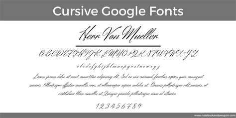 Cursive Google Fonts