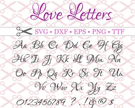 Cursive Love Letters Cursive Design Ideas