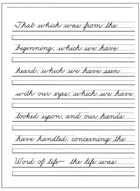 Cursive Writing Pdf For Adults
