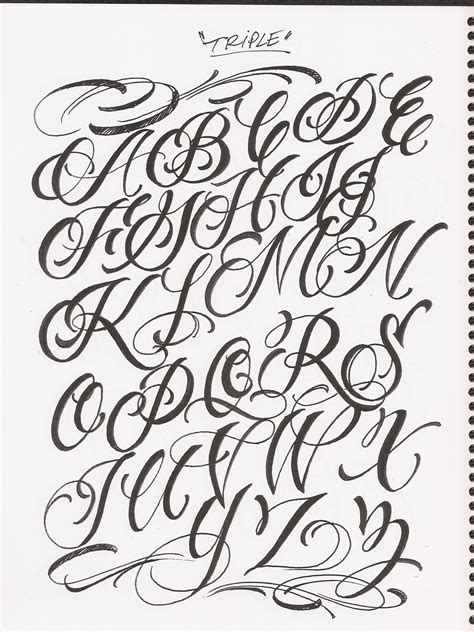 Script: Script fonts are very popular for tattoos