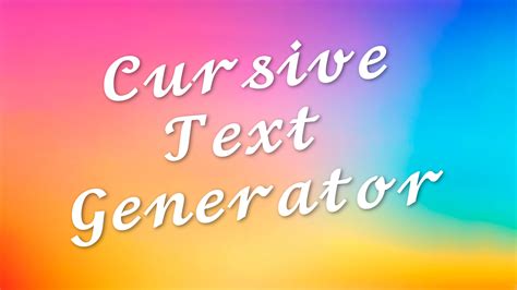 Cursive italic font generator.  Ideal for Use our cursive text generator to design ...