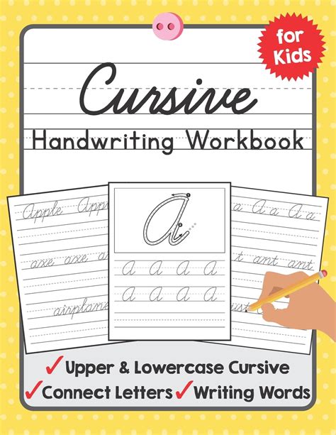 Read Cursive Handwriting Workbook For Kids Dot To Dot Cursive Practice Book By Brighter Child Company
