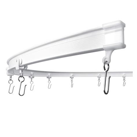 Curtain track home depot. Combine the sleek, modern look of stainless steel with the flexibility of curtain wires and curtain hook clips to easily add window treatments, cover storage areas or add room divider curtains to your living room, bedroom or any space in the house. These metal curtain hooks and curtain spring wires with fittings will add a style of their own ... 