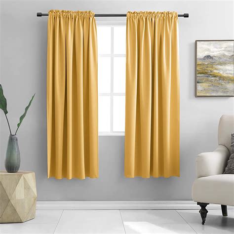 Curtains 72 long. Most curtain panels are available in standard lengths of 63 inches, 84 inches, 95 inches, 108 inches and 120 inches. Pre-made curtains are generally 48 inches wide. Floor-length curtains are usually most desirable unless a radiator or deep ... 