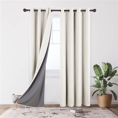 About this item . Basic Information: 2 LINEN PANELS in 1 package. Each panel measures width 52 x 96 length. 3-Way Hanging Options: Hang these curtain panels (1) using the back loops to create an elegant pleated effect, (2) from the 3 inch rod pocket for a classic look, or (3) using clip rings for easy, slide open and closed (clip rings are not included). Curtains 96