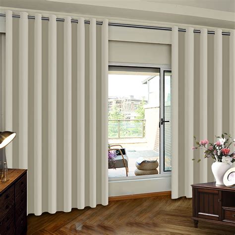 Curtains for sliding door. Woolen or velvet curtains also act as the best insulators and reduce your electricity bills. 5. Sliding Panels. Installing the sliding panel shades in front of patio doors also adds a touch of modernity and softness to your space. You can easily slide them like the vertical blinds to open and close them. 