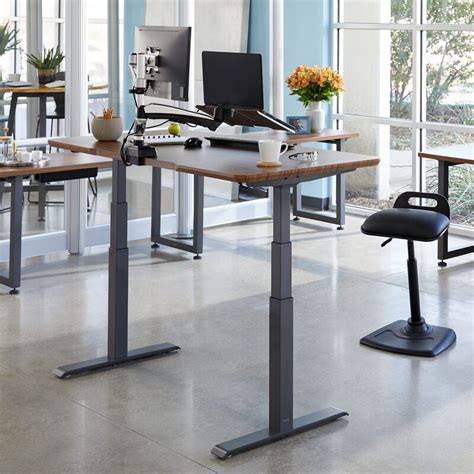 Curve Electric Standing Desk 60x30 Sit-to-stand Adjustable Desk