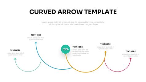 Curved Arrow Placemark Powerpoint Diagram Template Post Image Powerpoint Templates Curved Arrow