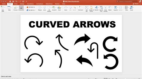 Curved Arrows Powerpoint