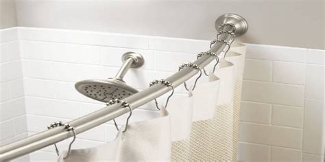 Curved shower rod end placement - Houzz