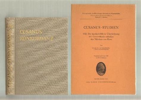 Cusanus konkordanz unter zugrundelegung der philosophischen und der bedeutendsten theologischen werke. - Owners manual lund 2005 1800 prov boat.