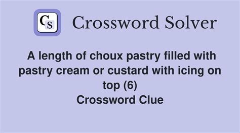 Custard-filled pastry Crossword Clue Answers, Crossword Solver