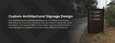 Custom Architectural Signage Architectural Sign Designers