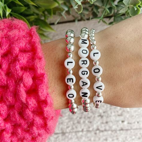 Custom Bracelets Custom Name, Letter & Word Bracelets for Women …